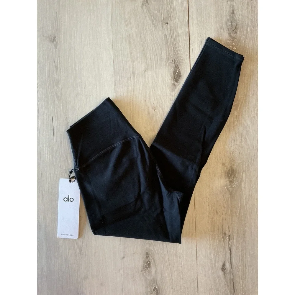 Alo Yoga Alosoft High-Waist 7/8 Highlight Legging Black XS New With Tags